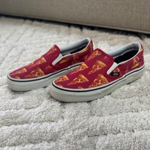 Authentic VANS size 5 women’s rare pepperoni pizza slip ons